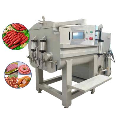 China Hotels minced vacuum meat mixer meat stuffing mixer machine vacuum stuff kneader for meat processing for sale