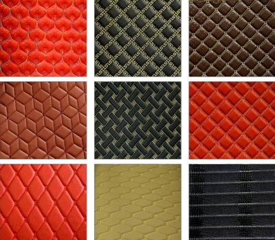 China Wholesale Waterproof Vinyl Waterproof Foam Sponge Automotive Fabric Upholstery PVC Synthetic Leather For Car Mat for sale