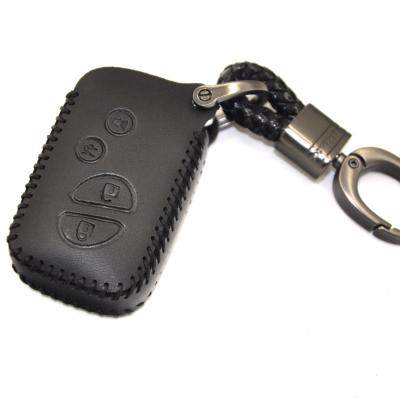 China ENGLAND STYLE New Leather For Lexus Smart Key ES 300h 250 350 IS GS CT200h RX CT200 ES240 GX400 LX570 RX270 Car Cover Case Key Chain Shell for sale