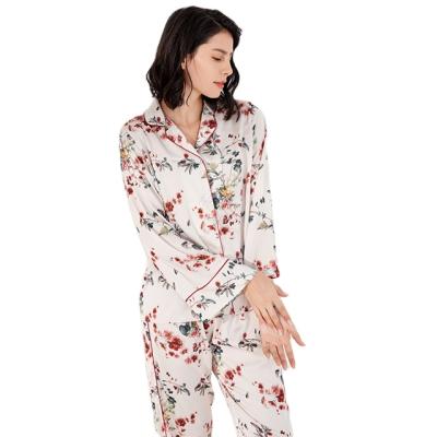 China QUICK DRY Silk Couples Woman Factory Price Onesie Two Piece Pajamas Suit With Butt Fin for sale