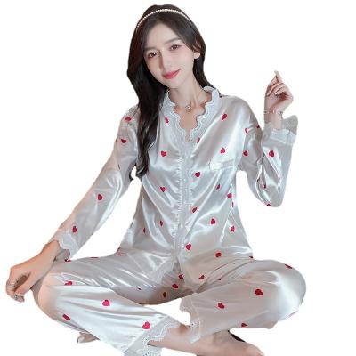 China Fashion Print Pajamas Vietnam QUICK DRY Superior Clothing For Woman Sling Lace Pajamas for sale