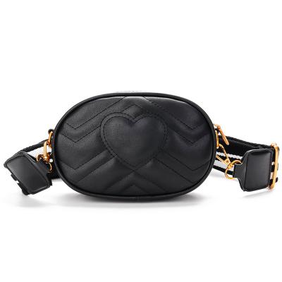 China PU Leather Waist Bag 2019 Waist Bag Quality Women Waist Bag Water Proof Fanny Pack Bags Red Black Fashion Waist Bag for sale