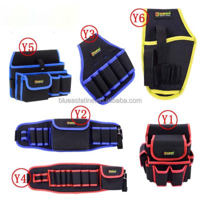 China Main Compartment 600D Polyester Electrician's Tool Belt Zippered Wholesale for sale