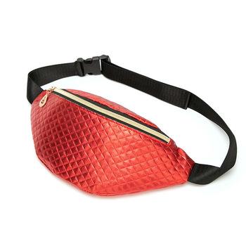 China Water Proof PU Leather Waist Bag Waterproof Belt Bag Customized for sale