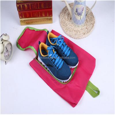 China 2017 waterproof newest cheap promotional outdoor travel shoe bag with zipper closure shoes and bag set for sale