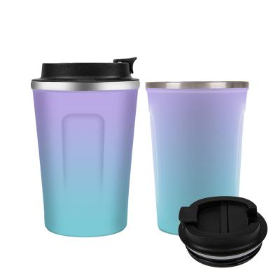 China Sustainable Custom Logo Sublimation Stainless Steel Double Walled Vacuum Insulated Thermal Coffee Travel Mug for sale