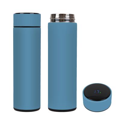 China Sustainable Smart Sublimation Water Bottle 304 Stainless Steel Vacuum Insulated Flask With Led Digital Display for sale