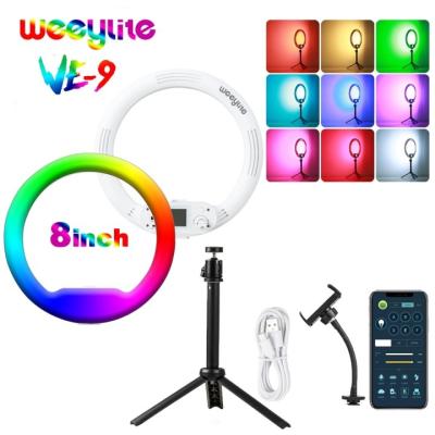 China Weeylite WE-9 RGB Live Broadcast Ring Light With 29 TikTok/Selfie/Photography/Food WE-9 Light Effect for sale