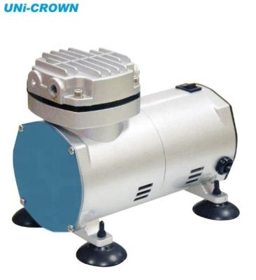 China OIL-LESS UN-25P 600mmHg 4bar 1/6HP Mini AC Vacuum Pump Air Compressor Head for sale