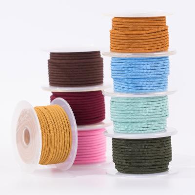 China ML221 3mm Polyester Lanyard 15meter Polyester Rope Jewelry Accessories Beading Wire Bracelet And Necklace Material 38 Colors for sale