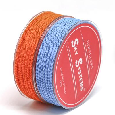 China SKY ML221 3&4mm Jewelry Rope Polyester Tie Bracelet Jewelry Accessories And Necklace Material 38 Colors SML221 for sale