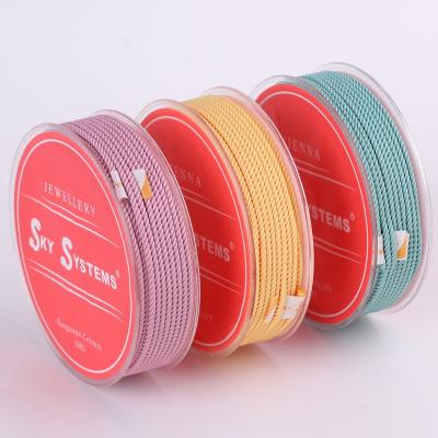 China ML226 4mm Lanyard Polyester Cord 2meter Jewelry Accessories Beading Thread Bracelet And Necklace Material 38 Colors for sale