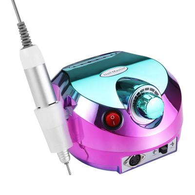 China Finger Nail+foot Nail Gradient Colors High Power 35000 Rpm Multi Strong Professional Electric Nail Drill Polisher Grinding Machine OEM ODM for sale