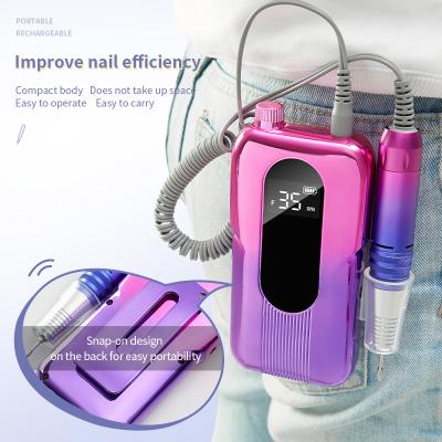 China New Style Abs+metal Wholesale Price 35000rpm Popular Portable Electric Nail Drill Manicure Machine Professional Custom OEM Private Label for sale