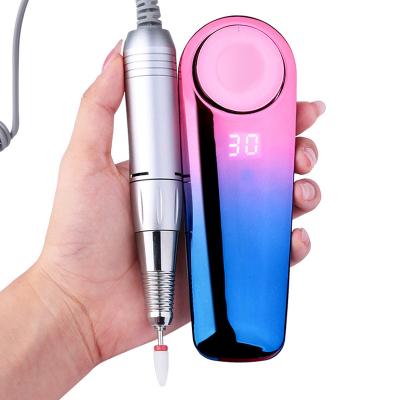 China Abs+metal gradient P10 single color 35000rpm single color 35000rpm electric manicure nail drill machine OEM rechargeable silent brand for sale