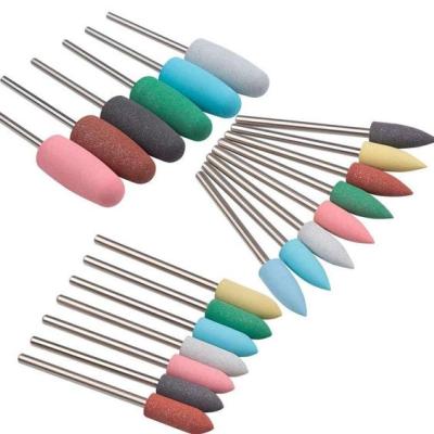 China Wholesale Pink Silicone Nail Polisher Supply Electric Toenail Drill Bits 3/32