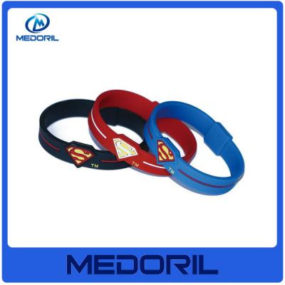 China Fashion double sided silicone wristband / hot sale silicone bracelet for promotion gifts for sale