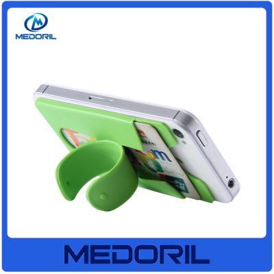 China Hot Selling Adjustable 3m sticker silicone mobile phone card holder with stand for sale