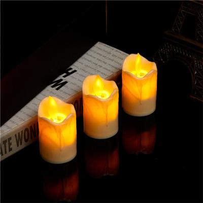 China Sound Enterprise Reusable Harmless Custom LED White Pillar Led Candle for sale