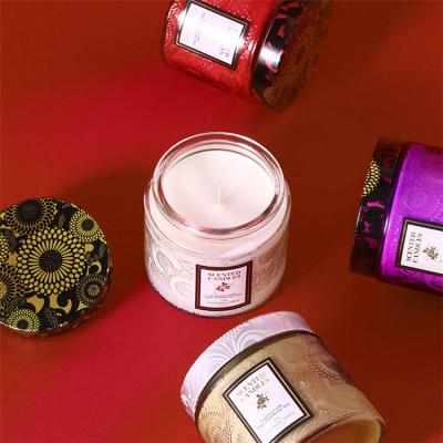 China Colorful Scented Durable Convenient Easy To Use Small And Cute Portable Soy Wax Scented Candles for sale