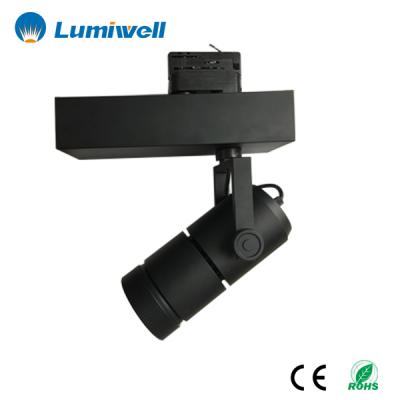 China Shops/supermarkets/hotels/museum commercial lighting COB Dimmable 15w 25w 35w Zoom LED track light/showroom for museum for sale