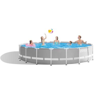 China PRISM FRAME POOL SET INTEX 26732 Large 18FT X 48IN Metal Frame Pool Above Ground Swimming Pool for sale