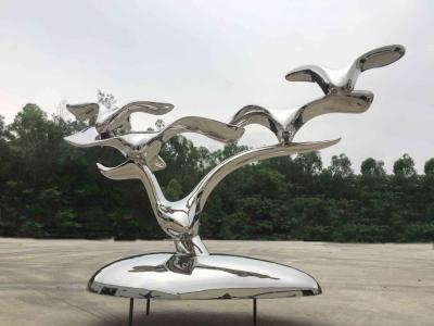 Cina Sculture animali di dimensione del metallo su ordinazione dell'acciaio inossidabile per gli ornamenti del giardino in vendita