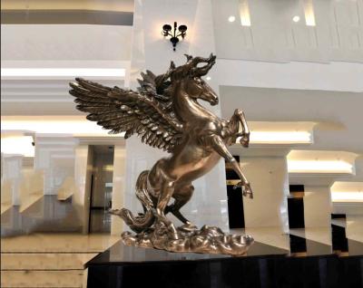 Cina La statua del bronzo dell'oggetto d'antiquariato dipinta superficie, metallo dell'interno scolpisce la decorazione dell'hotel in vendita