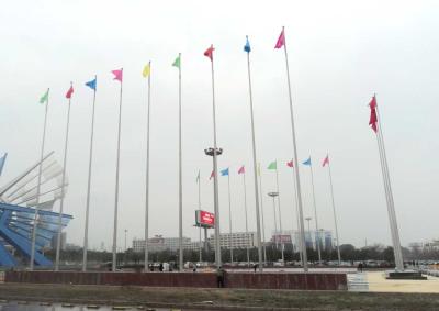 China De verminderde Oppoetsende 30m Vlag Pool van het Hoogtemetaal Te koop