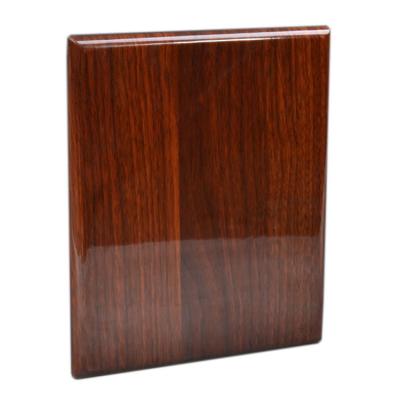 China Europe Satin Walnut Finishing Glossy Wooden Plaque Awards for sale