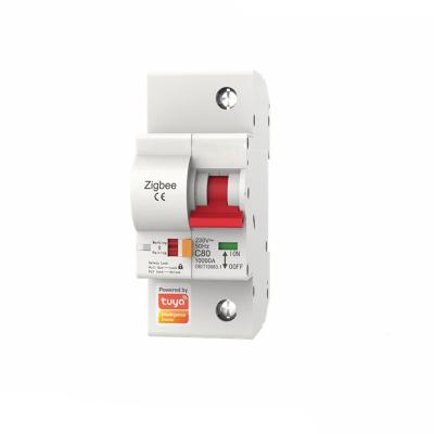 China -25 Â ° C | +65Â ° C Tuya Zigbee 1P WiFi Circuit Breaker Smart Auto Switch Overload Short Circuit Protection for sale