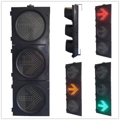 China Flip Door Detachable Aspect 300MM 3-Aspect RYG Straight Arrow Traffic Light for sale