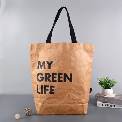 China Eco Friendly Kraft Paper Bag Customized Coloful Logo Food Bag Shopping Bags Waterproof Tyvek Kraft Paper for sale