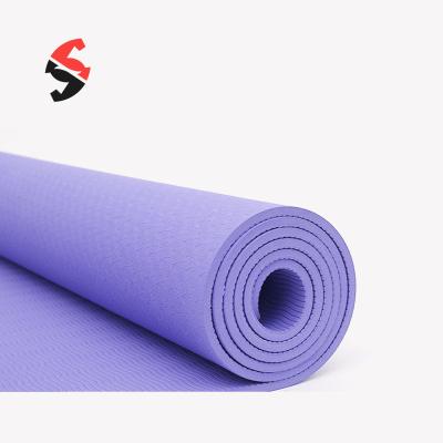 China Tape Non Slip Tape Yoga Mat Whole Sale Price Private Double Label Color Yoga Mat for sale