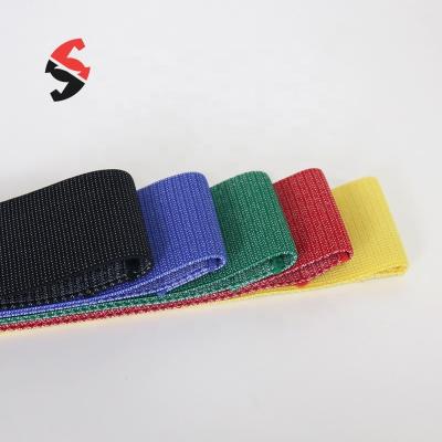 China Polyester Fabric High Elastic Strength Fabric Resistance Band Fitness Training Resistance Bands Set With Customized Logo for sale