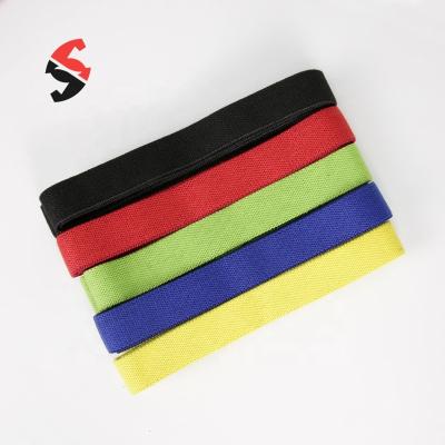 China Eco-friendly Polyester Fabric Exercise Resistance Band Training Resistance Band Loop Resistance Band for sale