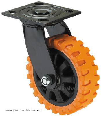 China Movable Plastic 4 Inch Wheel Ball Bearing Trolley Truck/Wagon/Carriage/Handle Revolving Heavy Duty Caster for sale