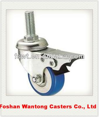 China Hot Sale Transport PVC Washing Machine Casters Wheels Steeling Bearing for sale