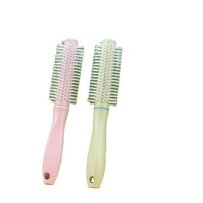 China For Hairdressing Plastic Tools Hairdressing Plastic Tools Barber Salon Use Straight Hair Round Roller Comb Straight Hair Comb Round Roller Comb for sale