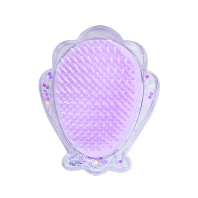 China Home Fashion Portable Children ABS Massage Baby Good Quality Brush Cute Fan Comb for sale