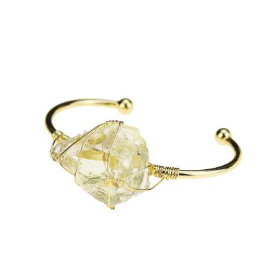 China FASHIONABLE Ladies Bracelet Bangles Crystal Bracelets Natural Stone Citrine For Women for sale