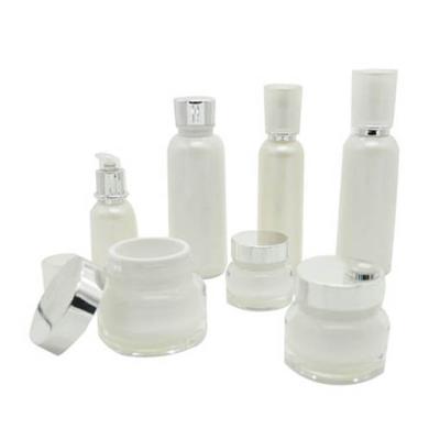 China Plastic Skin Care Cylinder Shape Milk Cream Jars And Bottles For Personal Care for sale