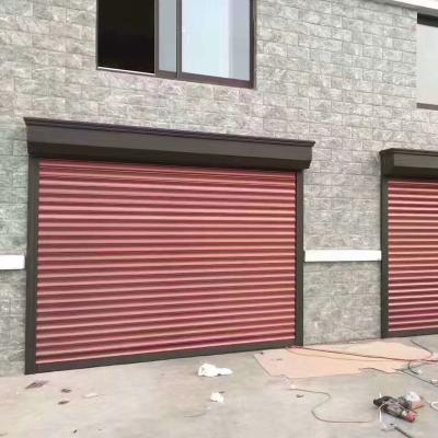 China High Quality Security Anti-theft Aluminum Or Steel Electric Or Manual Windproof Rolling Shutters For Doors for sale