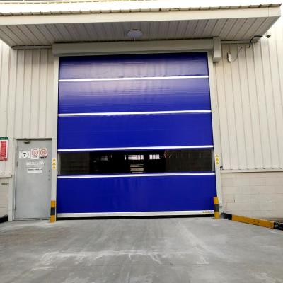 China High Speed ​​Servo Motor Security Thermal Insulation PVC Action Rolling Curtain Industrial Automatic Fast Shutter Garage Rolling Up Door for sale