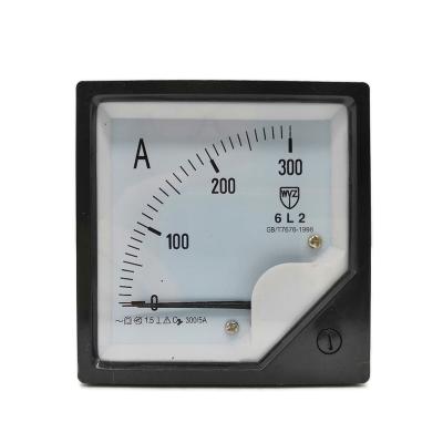 China High Precision DC Ammeter Plastic Panel Mount Ammeter 6L2 300A for sale