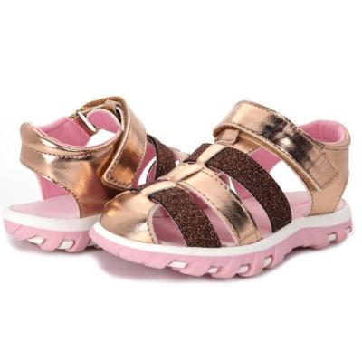 China New Children Girl Kids Summer Sandals Toddler Girls Summer Sandals Comfortable Breathable Soft Soled Sandal Girl Shiny Sandals for sale