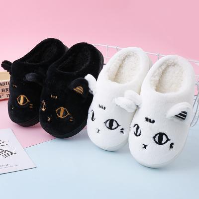 China Lit Drop Shipping Winter Kids Slippers For Girls Unicorn Boy Cartoon Cotton Home Shoes Warm Plush Indoor Kids Floor Shoes for sale