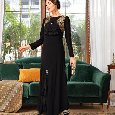 China Modest Muslimah Styling Black abaya for muslim women long dress elegant long dress for women for sale