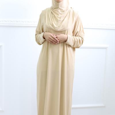 China Middle Eastern Muslim Dress Arab Comfortable Dubai Abaya Solid Color Prayer Abaya Turkey Modest Muslimah Styling High Quality Fabrics for sale