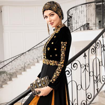 China Modest Muslimah Styling China latest design wholesale cheap muslim women long sleeve maxi dress for sale